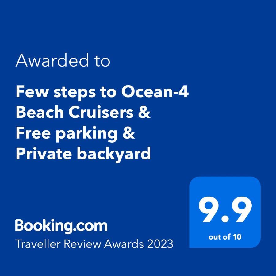 Few Steps To Ocean-4 Beach Cruisers & Free Parking & Private Backyard แจ็กสันวิลล์บีช ภายนอก รูปภาพ